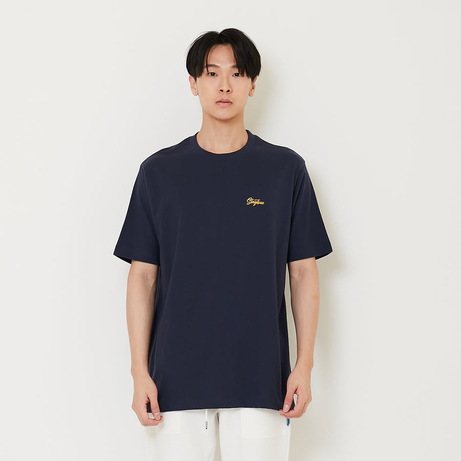 Men Graphic Tee - Navy - SM2410187B