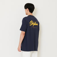 Men Graphic Tee - Navy - SM2410187B