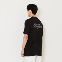 Men Graphic Tee - Black - SM2410187C