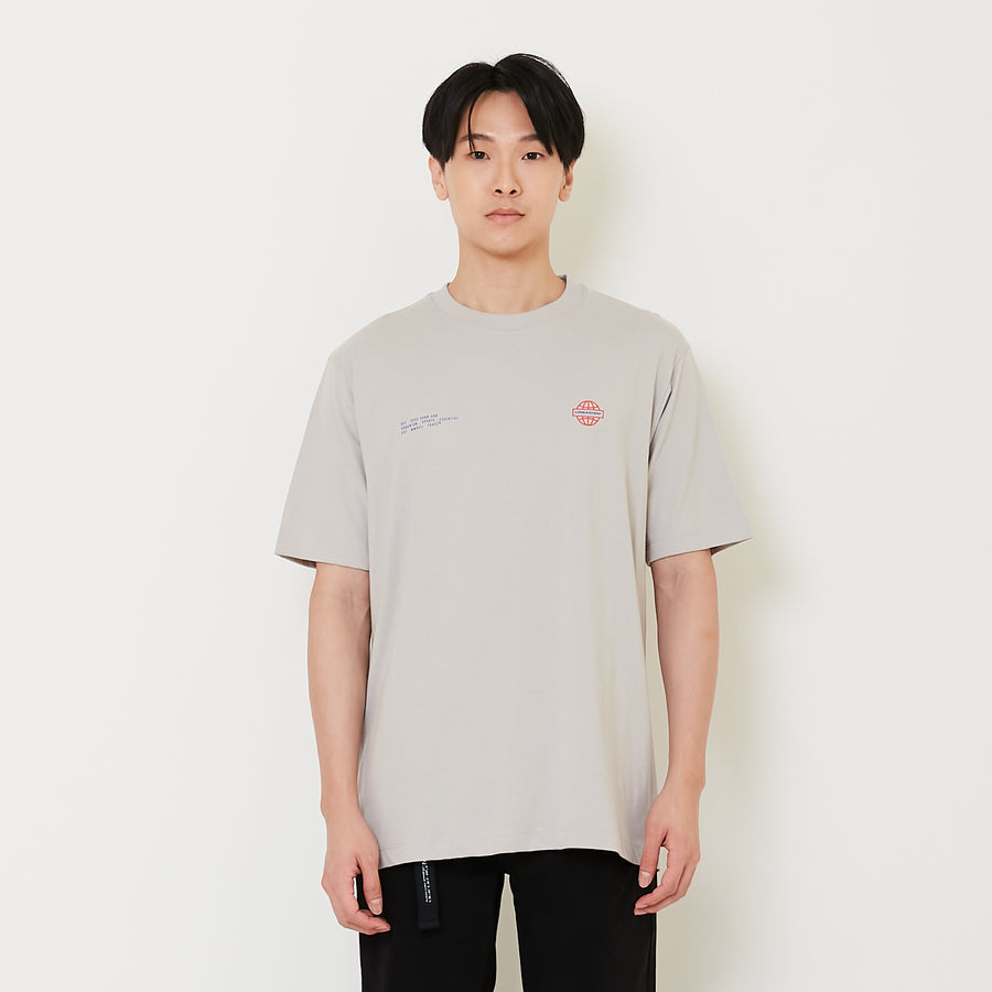 Men Graphic Tee - Light Grey - SM2412266B