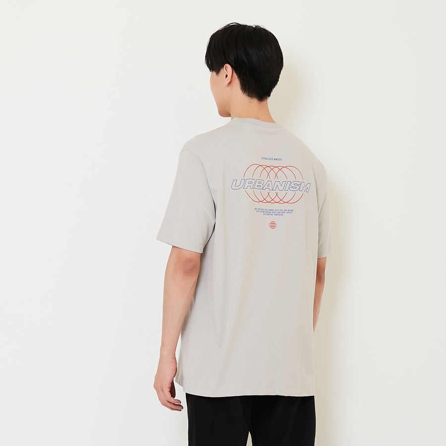 Men Graphic Tee - Light Grey - SM2412266B