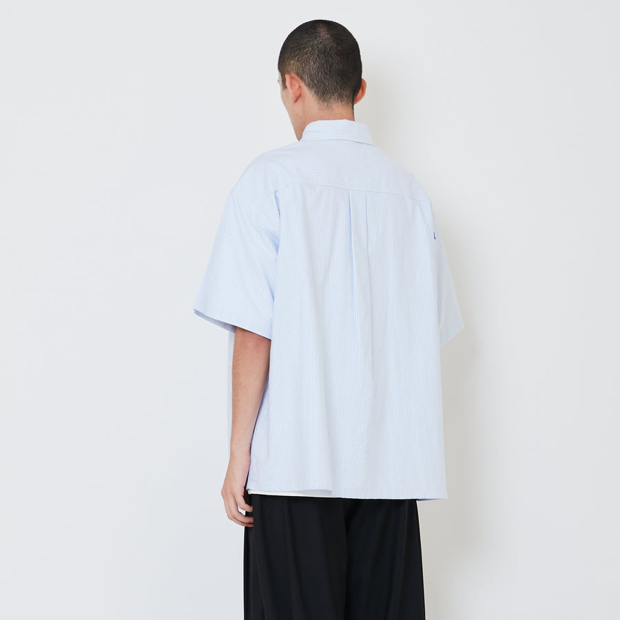 Men Oversized Shirt - Light Blue - SM2410198B