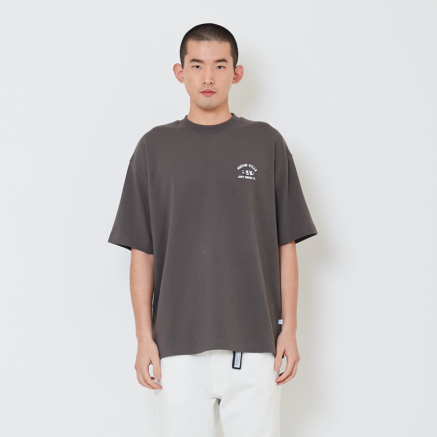 Men Printed Oversized Tee - Metal - SM2410204D