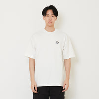 Men Embroidery Oversized Tee - Off White - SM2410206A