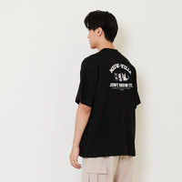 Men Embroidery Oversized Tee - Black - SM2410206D