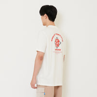 Men Graphic Tee - Off White - SM2410264A