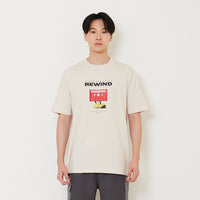 Men Graphic Tee - Sand - SM2411186A