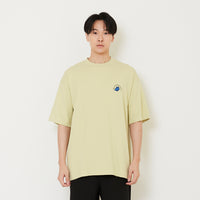 Men Printed Oversized Tee - Avocado - SM2411216B