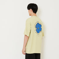 Men Printed Oversized Tee - Avocado - SM2411216B