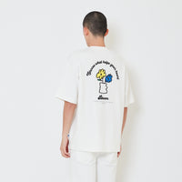 Men Printed Oversized Tee - Off White - SM2411217A