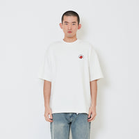 Men Printed Oversized Tee - Off White - SM2411218A