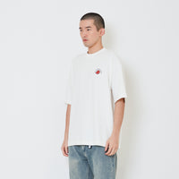 Men Printed Oversized Tee - Off White - SM2411218A