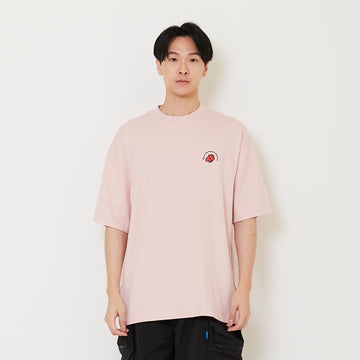 Men Printed Oversized Tee - Light Pink - SM2411218B