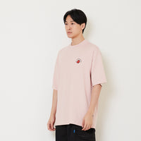 Men Printed Oversized Tee - Light Pink - SM2411218B