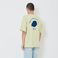 Men Embroidery Oversized Tee - Avocado - SM2411219C