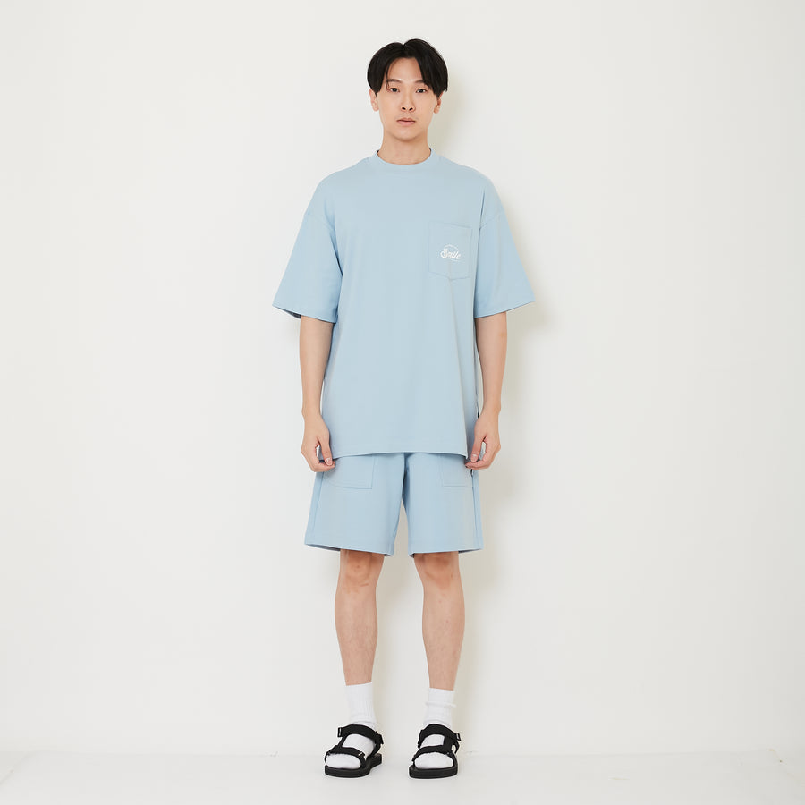 Men Sweat-Shorts - Blue - SM2411221C