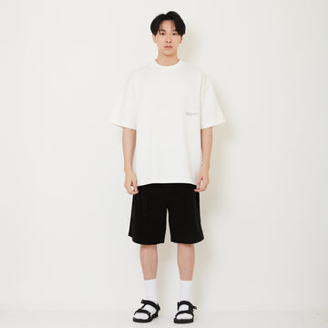 Men Baggy Fit Jorts - Black - SM2411223C