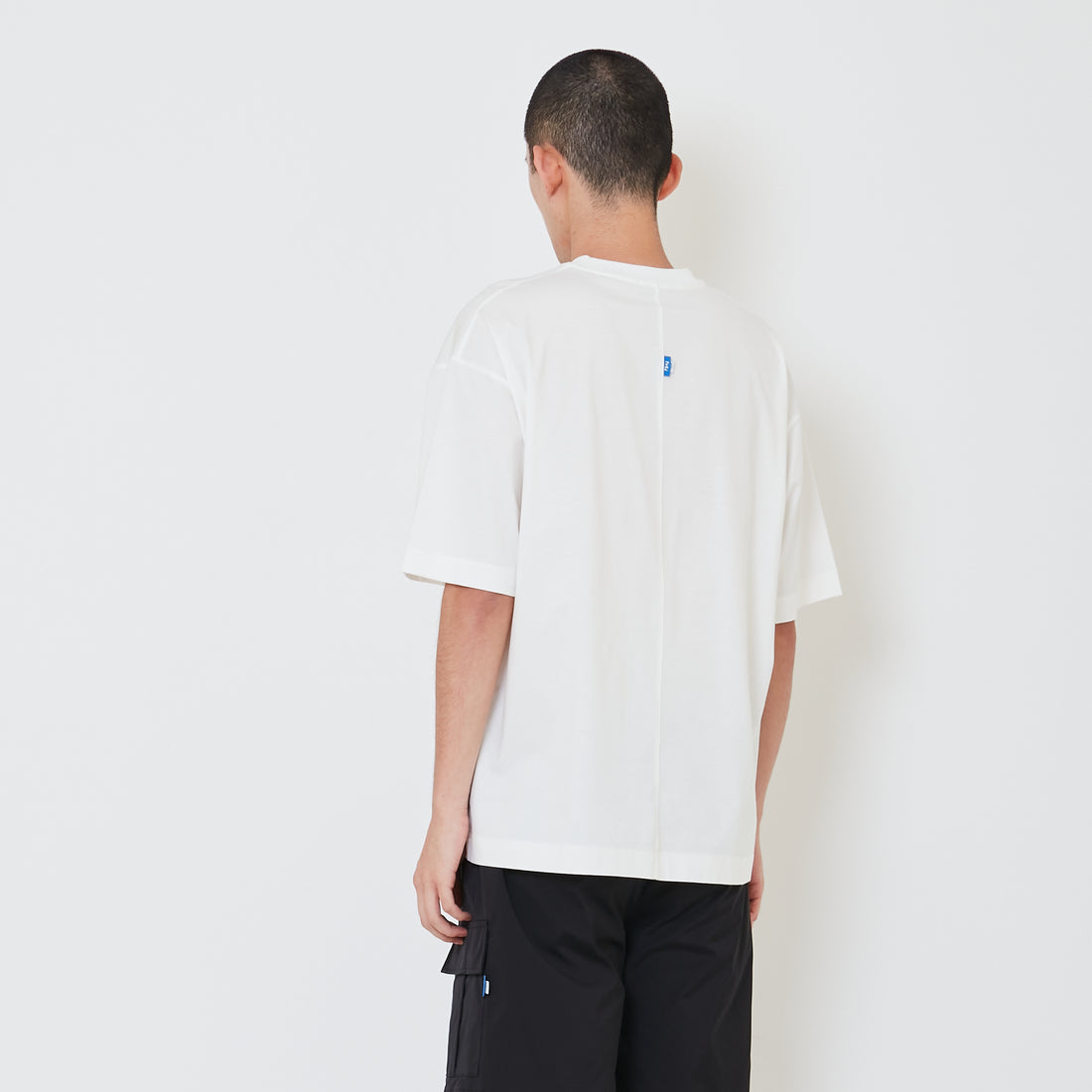 Men Oversized Tee - Off White - SM2411227A