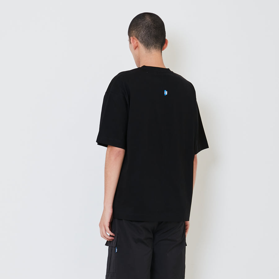 Men Oversized Tee - Black - SM2411227D