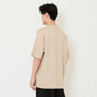 Men Oversized Pocket Tee - Sand - SM2411228B