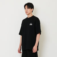 Men Printed Oversized Tee - Black - SM2411229D