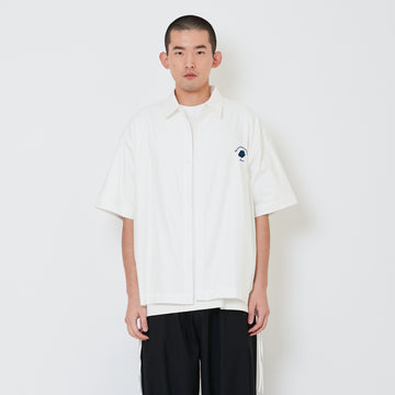 Men Oversized Shirt - Off White - SM2411231A