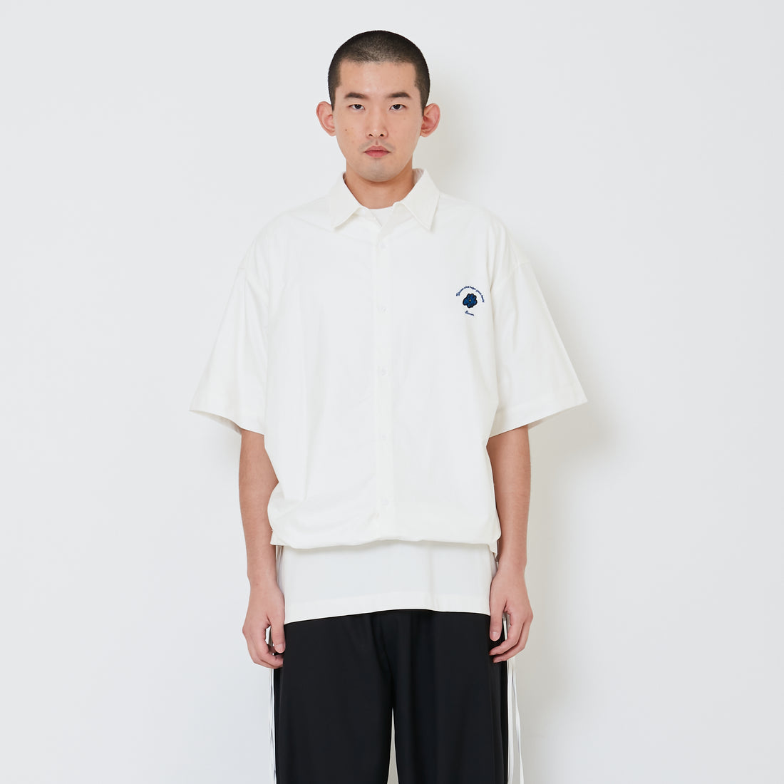 Men Oversized Shirt - Off White - SM2411231A