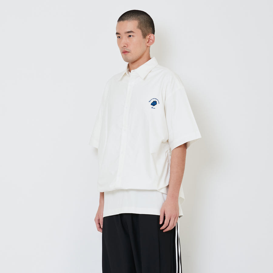 Men Oversized Shirt - Off White - SM2411231A