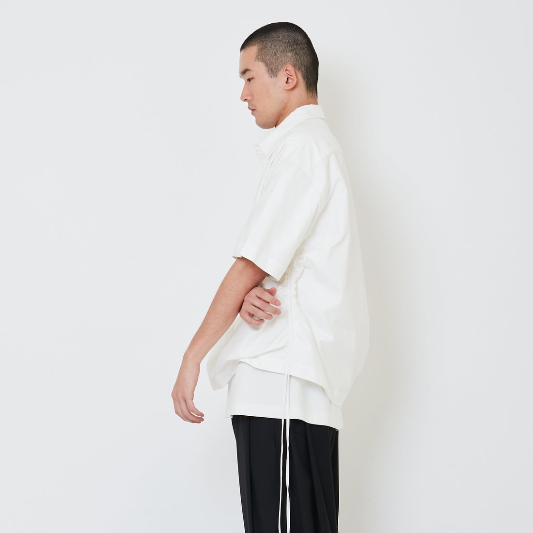 Men Oversized Shirt - Off White - SM2411231A