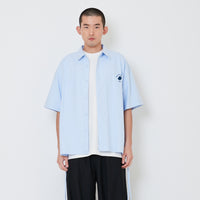 Men Oversized Shirt - Light Blue - SM2411231B