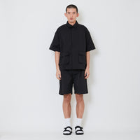 Men Nylon Shorts - Black - SM2411235B