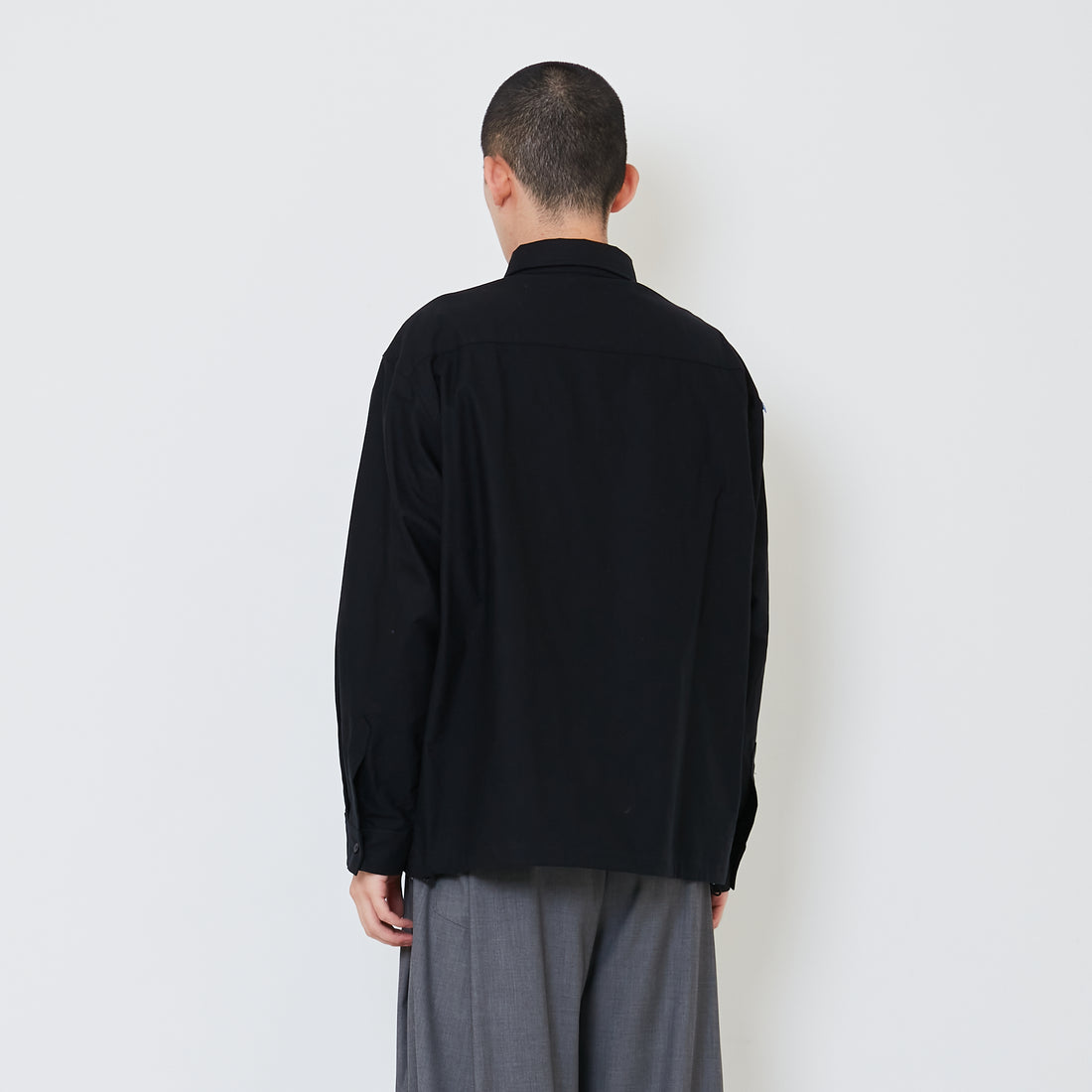 Men Oversized Shirt - Black - SM2411242B