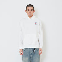 Men Embroidery Oversized Hoodie - Off White - SM2411243A