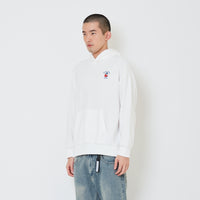 Men Embroidery Oversized Hoodie - Off White - SM2411243A