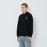 Men Embroidery Oversized Hoodie - Black - SM2411243D