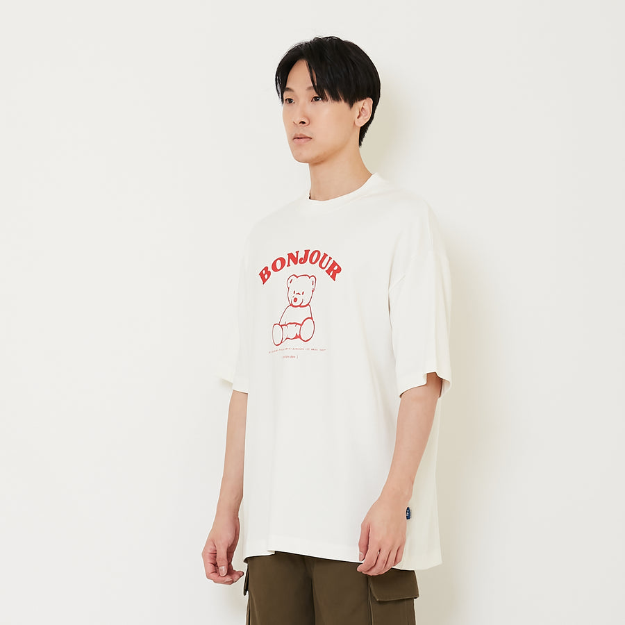 Men Printed Oversized Tee - SM2412245