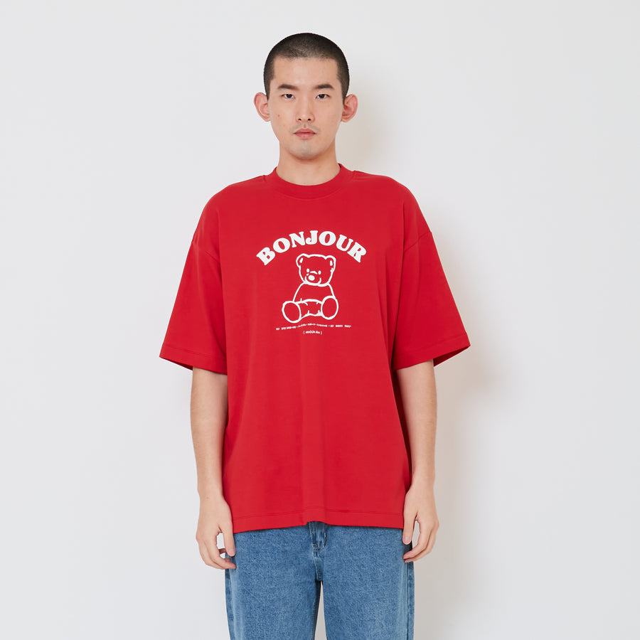 Men Printed Oversized Tee - SM2412245