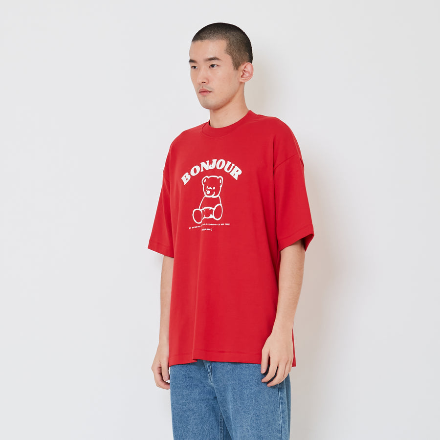 Men Printed Oversized Tee - SM2412245