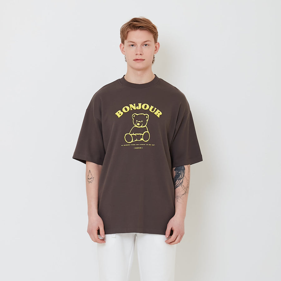 Men Printed Oversized Tee - SM2412245