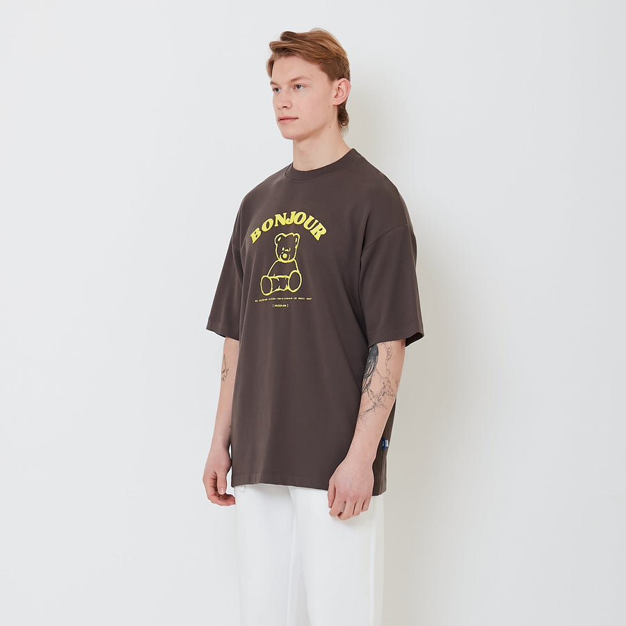 Men Printed Oversized Tee - SM2412245