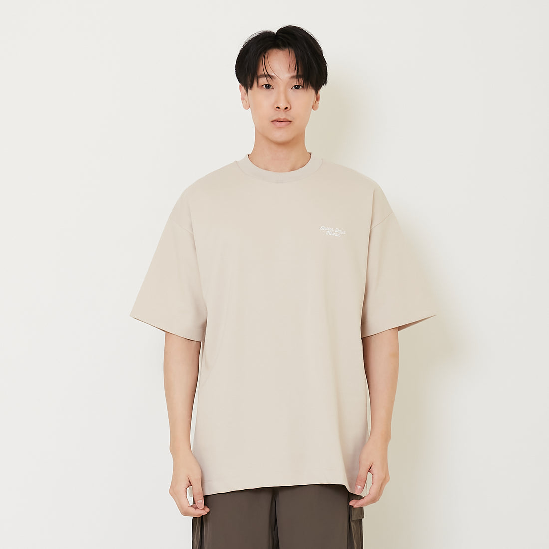 Men Embroidery Oversized Tee - SM2412246