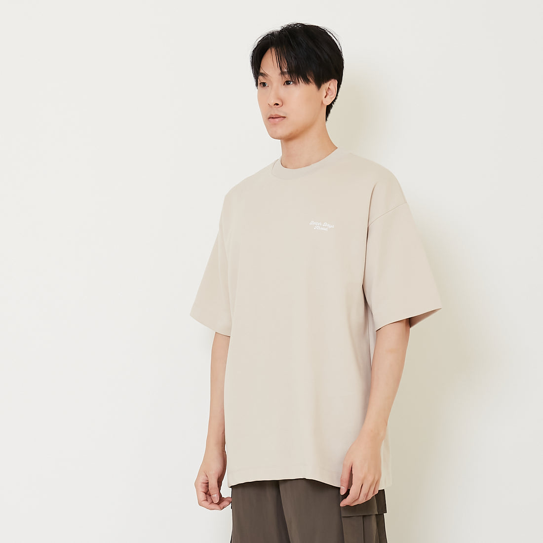 Men Embroidery Oversized Tee - SM2412246