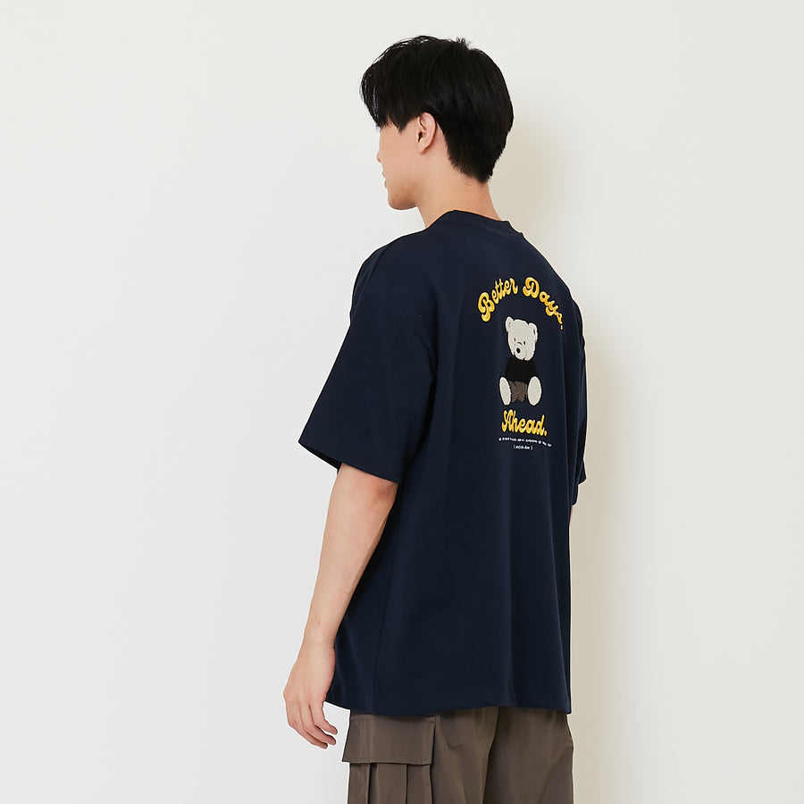 Men Embroidery Oversized Tee - SM2412246