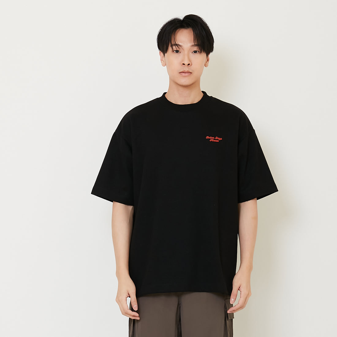 Men Embroidery Oversized Tee - SM2412246