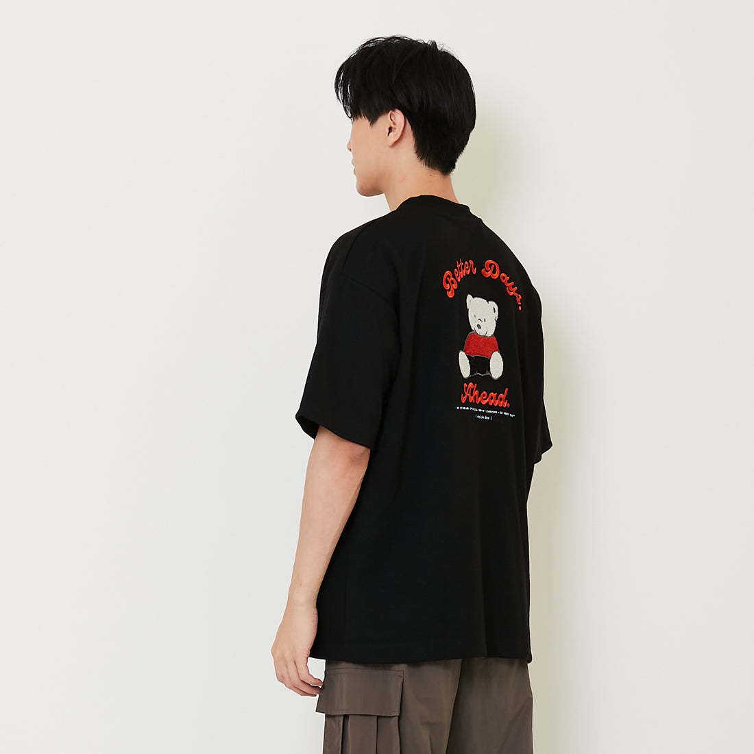 Men Embroidery Oversized Tee - SM2412246