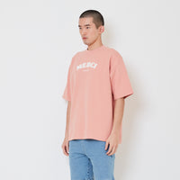 Men Embroidery Oversized Tee - Blush - SM2412248C