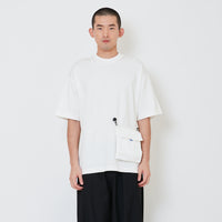 Men Detachable Patch Pocket Oversized Top - Off White - SM2412250A