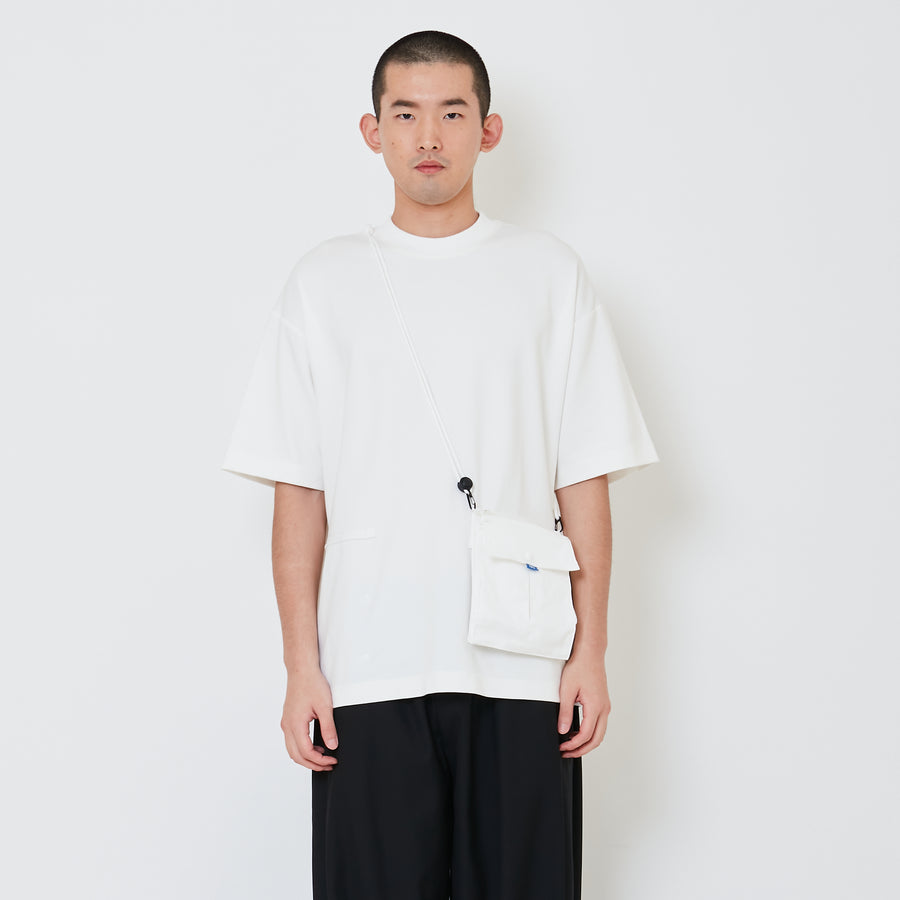 Men Detachable Patch Pocket Oversized Top - Off White - SM2412250A