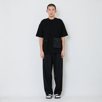 Men Detachable Patch Pocket Oversized Top - Black - SM2412250C