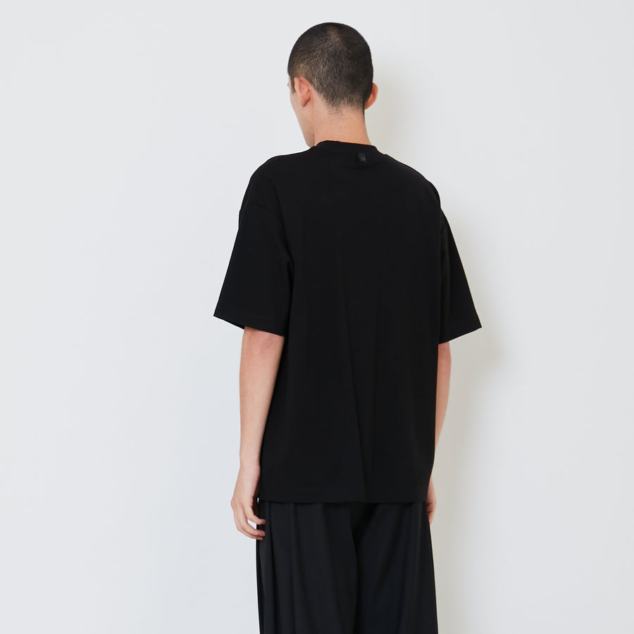 Men Detachable Patch Pocket Oversized Top - Black - SM2412250C